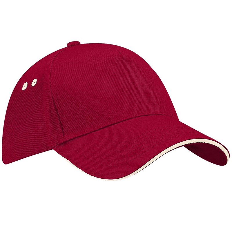 Beechfield B015c Ultimate 5 Panel Sandwich Peak Hat - Modern