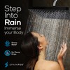 SparkPod 12 Inch Black Rain Shower Head - Ceiling or