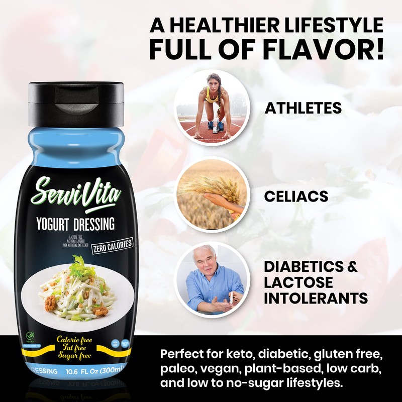 Sugar Free YOGURT Dressing Zero Calories, Sugar-Free, Gluten-Free, Non-GMO Yogurt