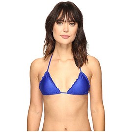 Luli Fama Cosita Buena - Bikini Triangular Ondulado para Mujer, Azul Electric, XS
