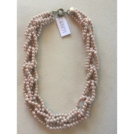 J.CREW J. Crew Factory Store - Pink Imitation Pearl Link Necklace - NWOT