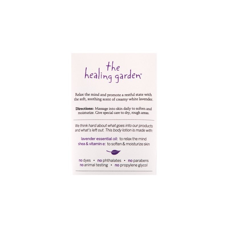 PACK OF 6 - The Healing Garden White Lavender Body