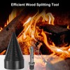 PATIKIL 50mm Firewood Log Splitter Drill Bit, Removable Drill Bits