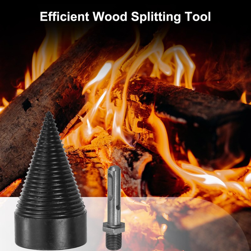 PATIKIL 50mm Firewood Log Splitter Drill Bit, Removable Drill Bits