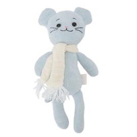 Baby Plush Dolls Soft Infants Dolls Baby Soothing Gift Animal Stuffed Dolls Portable Plush Soother Mouse