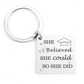 Graduation Gifts Him Her Best Friend Keychain Graduation Grad Students from College Medical High School Gifts for Women Men Girls Daughter Son Teen Graduates from Dad Mom Inspirational Present