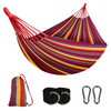 SZHLUX Double Hammock,Cotton Hammock Portable Hammock with Carry Bag,Perfect Camping