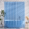 AmazerBath Extra Long Shower Curtain Liner, Clear Blue Shower Liner