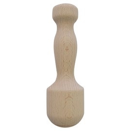 ELETTRO CENTER Art.178 Set of 4 Brown Wooden Muddlers