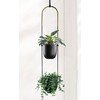 ABETREE Modern Metal Hanging Planter for Indoor Outdoor Plants with