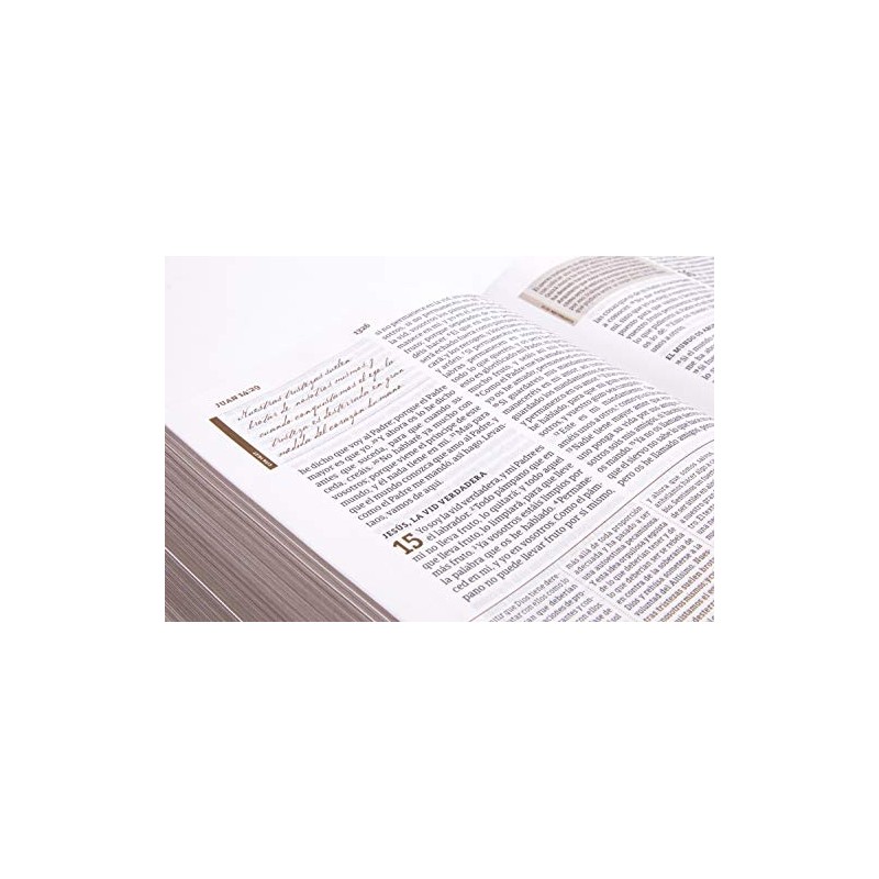 RVR 1960 Biblia de estudio Spurgeon, negro/marrón símil piel