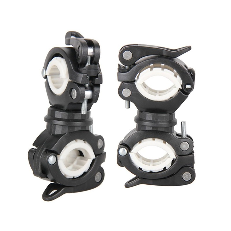 [2 Pack] Vonpri Flashlight Holder, Mount Bicycle Mounting Bracket Flashlight