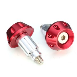 NICOLIE 7 / 8 Inch 22 mm Universal Motorcycle Handlebar Grips Handlebar End Caps Slider Silver