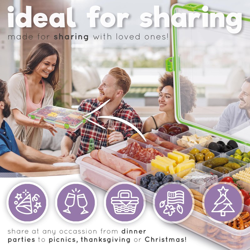 Create-ables Reel Bites BPA Free Large Snackle Box Container for