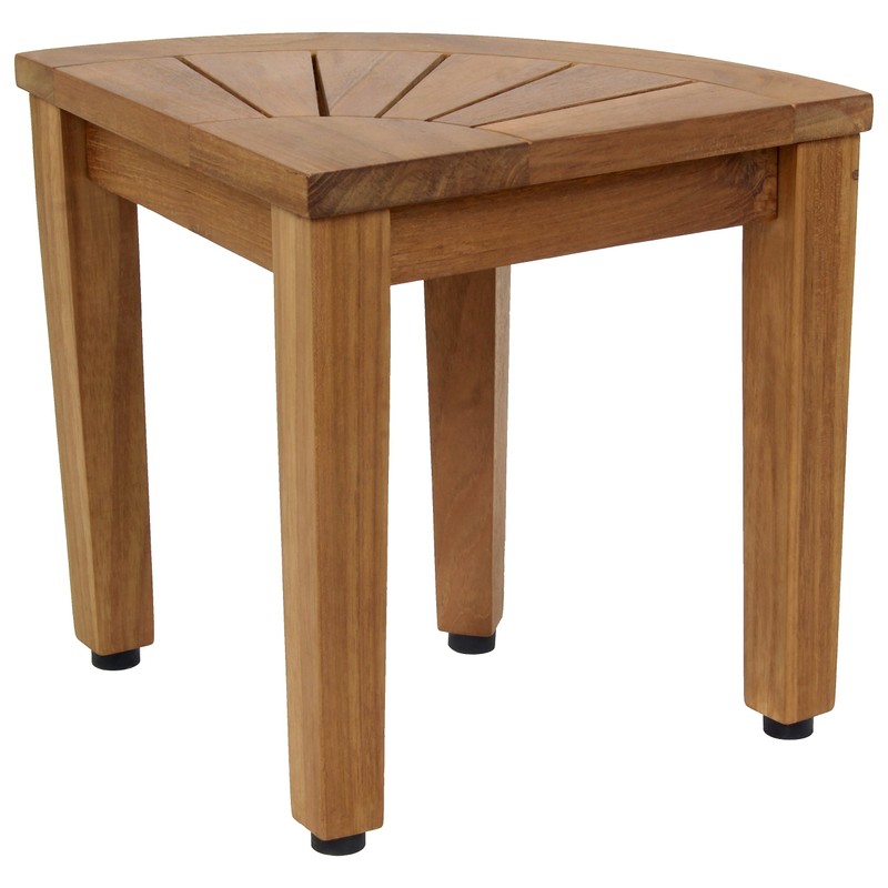 AquaTeak 12" Kai OptiAREA Corner Teak Shaving & Washing Foot
