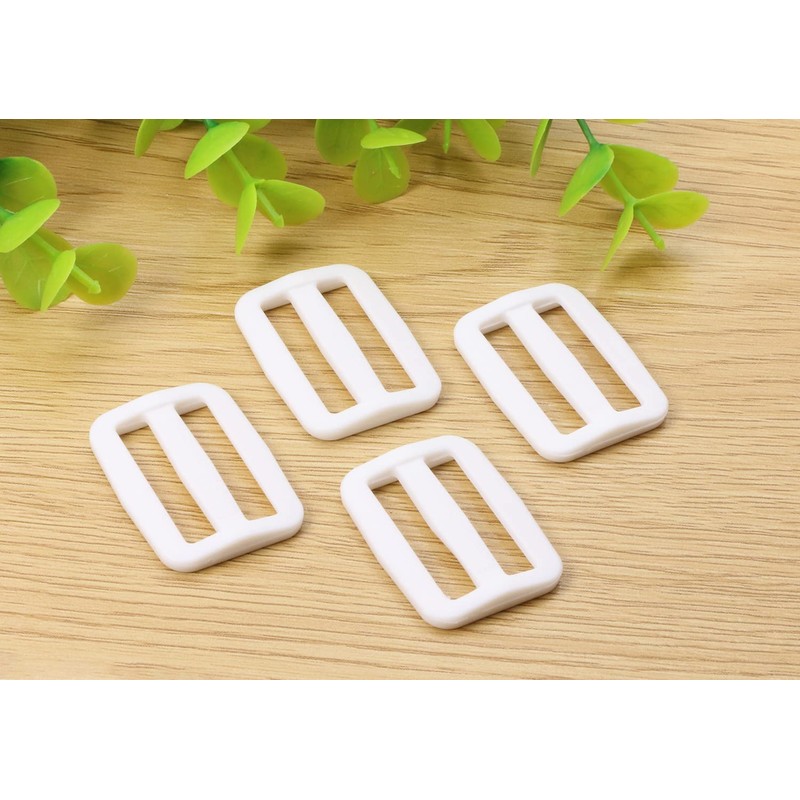 Shapenty Plastic Tri-glide Slides Button Fasteners Adjustable Webbing Triglides Slider