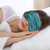 Silk Satin Sleeping Mask Eye Mask Set Include 2 Blindfold