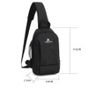 JIMYAO Crossbody Sling Bag for Men & Women, Waterproof Lightweight
