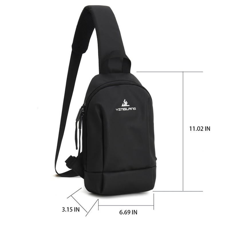 JIMYAO Crossbody Sling Bag for Men & Women, Waterproof Lightweight