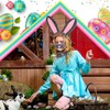 Ptenzor Easter Bunny Costume Set for Women, Plush Rabbit Ears
