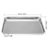 PATIKIL 430 Stainless Steel Tray, 31x24cm Rectangular Flat Type Lab