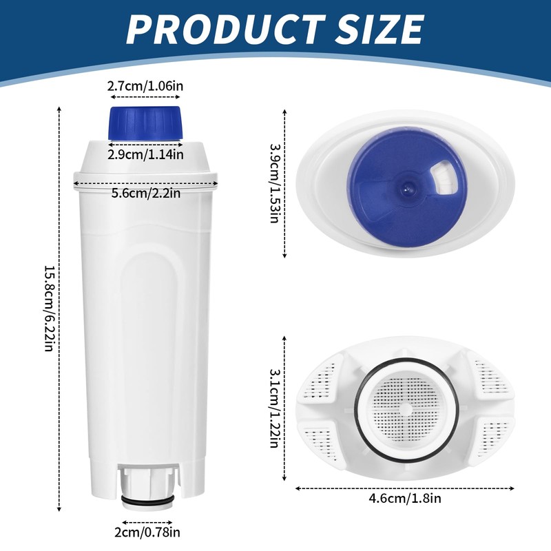 FERRGIA Set of 6 Filters for Coffee Machines