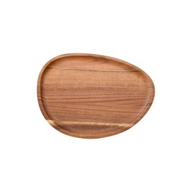 IUI Wood Serving Tray, 11"x7.9" Oval Decorative Tray for Kitchen Dining Room Table, Serving Platter Cheese Plate for Dessert Snack Bread Fruit Appetizer Dishes