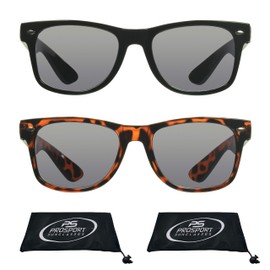 proSPORT Reading Sunglass +2.75 No Line Full Lens Sun Readers Men Women Black & Tortoise Frame