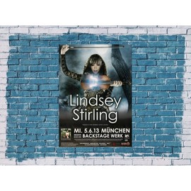 Lindsey Stirling Crystallize, Munich 2013 Concert Poster / Premium Poster Live Concert Event DIN A1