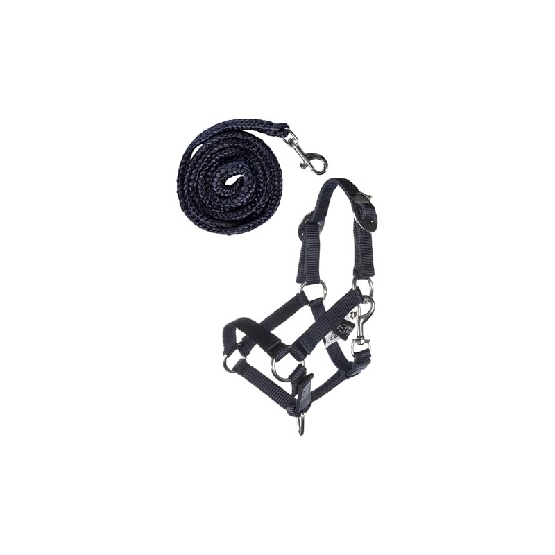 HKM Hobby Horsing Headcollar Set Basic Halter and Rope for