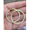 Harlembling 14k Gold Plated Solid 925 Sterling Silver Big CZ