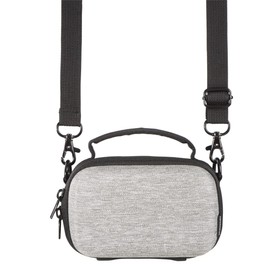 Hama Ambato Camera Case for System Cameras and Video Cameras 12 x 6 x 7 cm Hard Case for Hiking, Biking, Trekking, Hard Case with Belt Loop for Hanging, Carry Handle, Grey