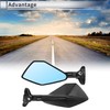 RATCHROLL 1 Set Universal Motorcycle Rear View Mirrors Adjustable Bar