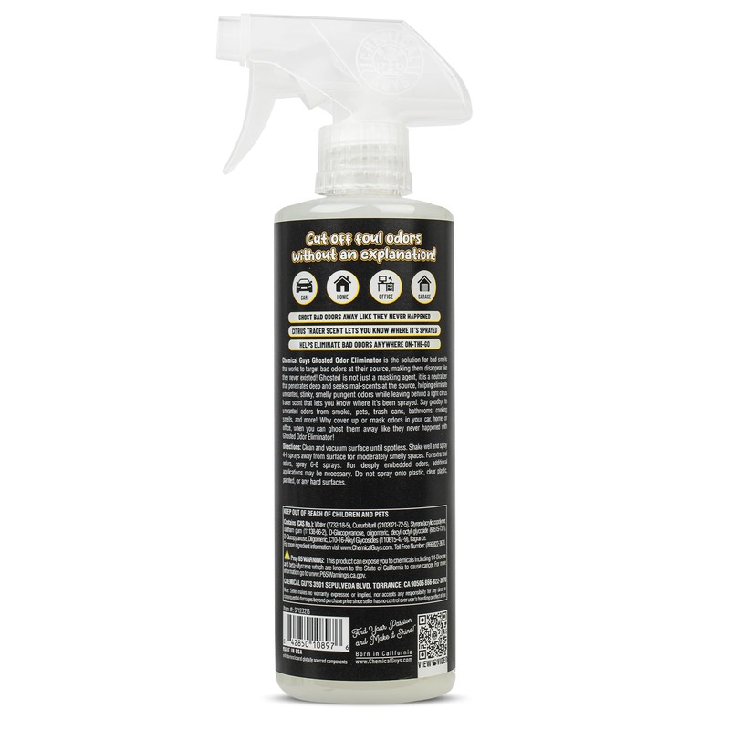 Chemical Guys SPI23216 Ghosted Complete Interior Vehicle Odor Eliminator, Great