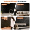 20 Pcs 3d Wall Panels Stick and Peel, Black Brick
