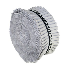Robert Kaufman 2-1/2" Strips Roll Up Kona Solids Ash Colorway 40 Piece