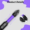6Pcs D1 Anti-Slip and Shock-Proof Bits with Phillips Screwdriver Bits