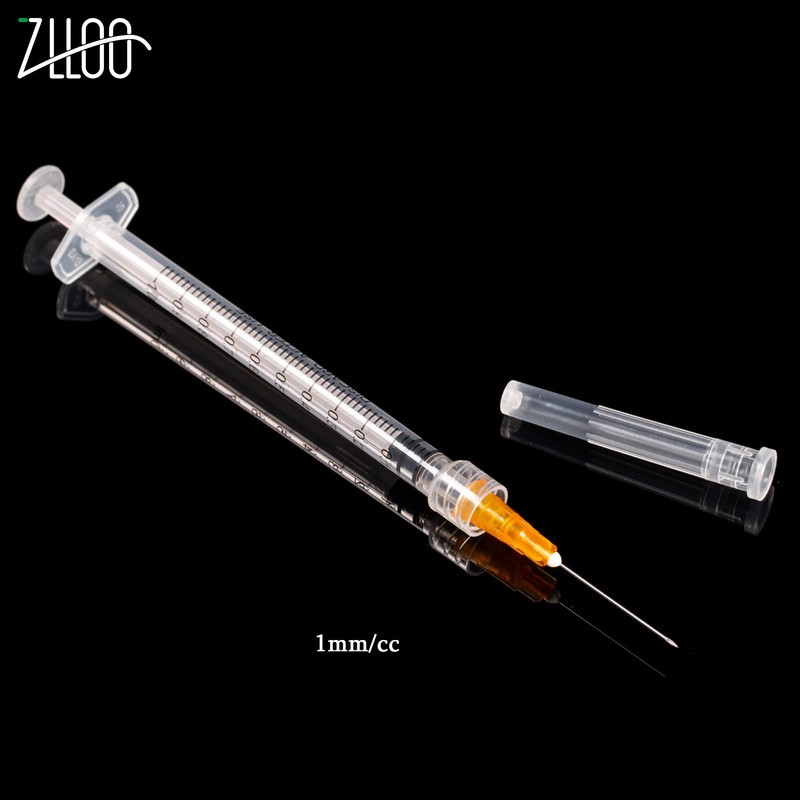 1ml/cc Plastic Tube with 25G-25mm Head, Disposable Luer-Lock Independent Packaging,