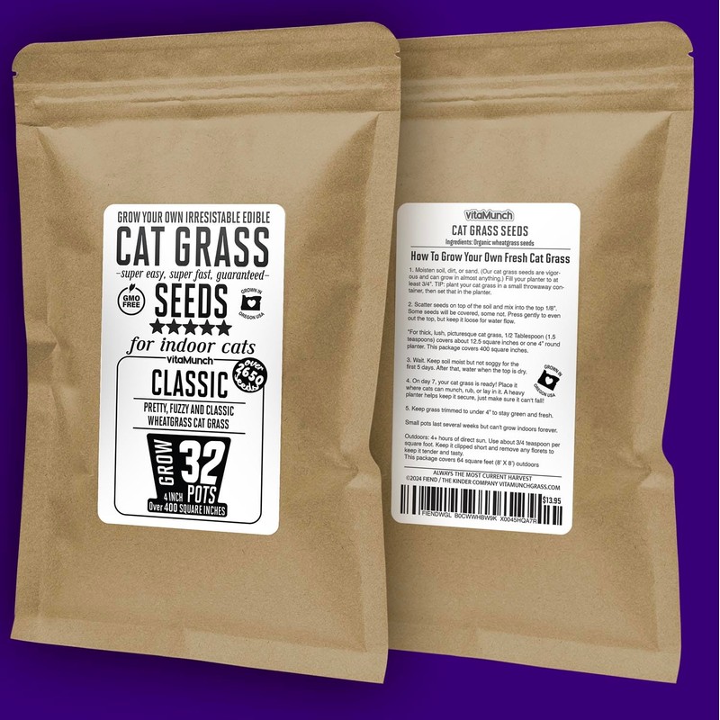 CAT Grass Seeds | 7.5 Oz. | Grow *32* Pots