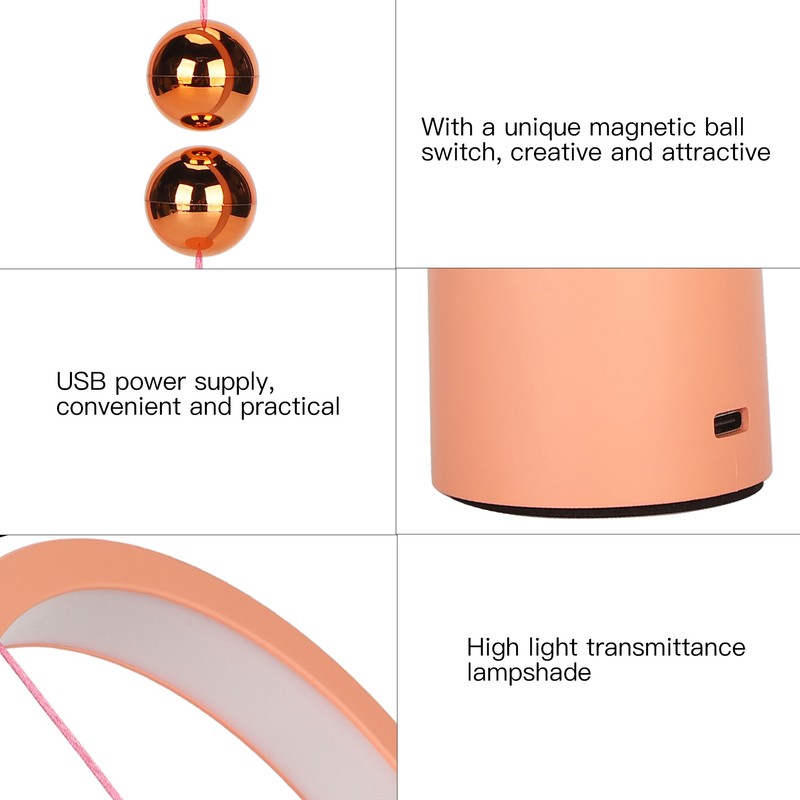 Balance Lamp LED Night Light Ellipse Magnetic MidAir Switch USB