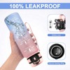 JAPORIA Borraccia 500 ml, Borraccia con Indicatore del Tempo, Riutilizzabile,