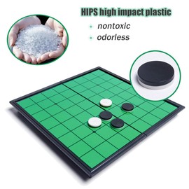 KOKOSUN Mini Reversi (Othello) Board Game Set -7.8”, Magnetic Travel Folding Game, Family Fun Game/Gift for Kids (Mini Right Angle Style)