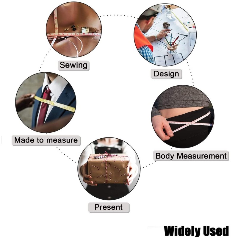 Utoolmart 20m / 65.6ft Cloth Tape Measure Soft and Retractable