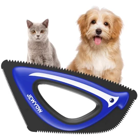 Pet Hair Remover for Car Detailing Supplies, Mini Triangle Hair Remover for Carpet, Couch, Furniture, Clothes heldhold Reusable Pet Hair Remover Tool for Dog Cat (Blue)