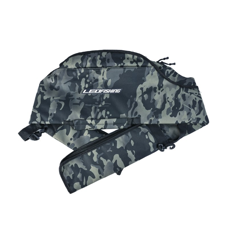 Foldable Fishing Pole Bag Fishing Tackle Storage Bags Portable Fishing