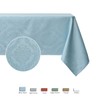 maxmill Square Tablecloth Damask Design Water Proof Wrinkle Free Heavy