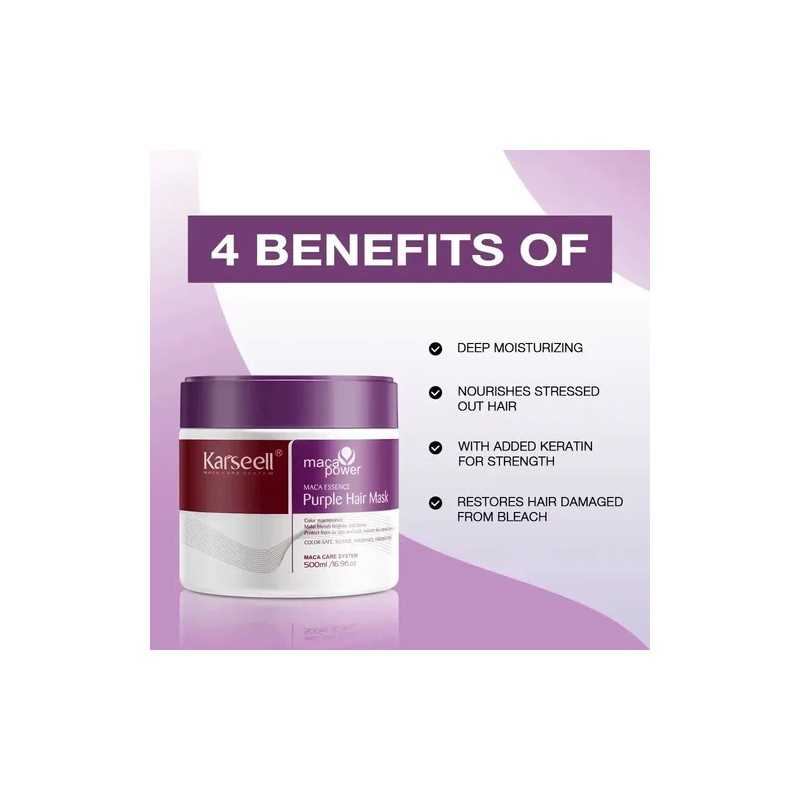 Karseell Colorequilibrio Mascarilla+aceite+shampoo+queratina