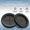 Biaungdo 6 Pcs Rubber Grommet, 2-1/8" Inside Diameter 2-1/2" Drill