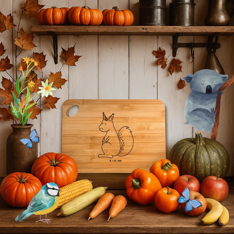 Mr. & Mrs. Panda Bamboo Chopping Board Unicorn Faith Gift