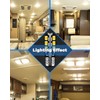 JEFLYM C921 921 912 LED RV Bulbs,Super Bright Warm White